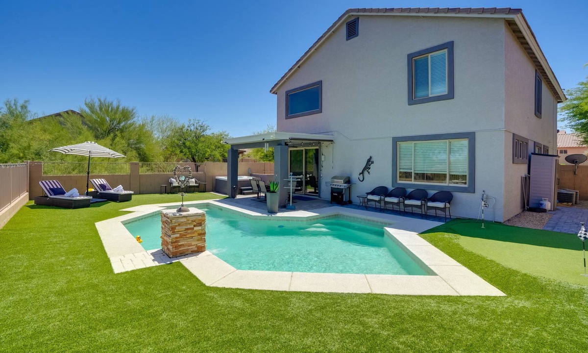 Estrella Mountain Ranch House | 1/2 Mi to Lake: Family Home w/Hot Tub in Goodyear