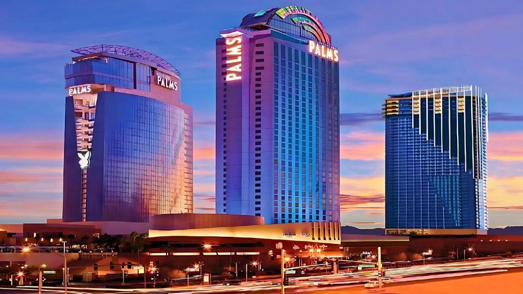 Las Vegas Hotel | 1 Bedroom Balcony Collection Living Room & Jet Tub Bath - StripSuite Palms Place Hotel, Resort & Casino - NO RESORT FEE