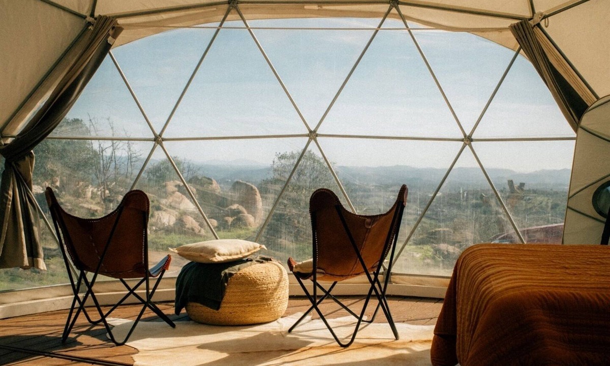 Fallbrook RV Rental | A Cozy Fireside Glamping Escape with Ridge Views