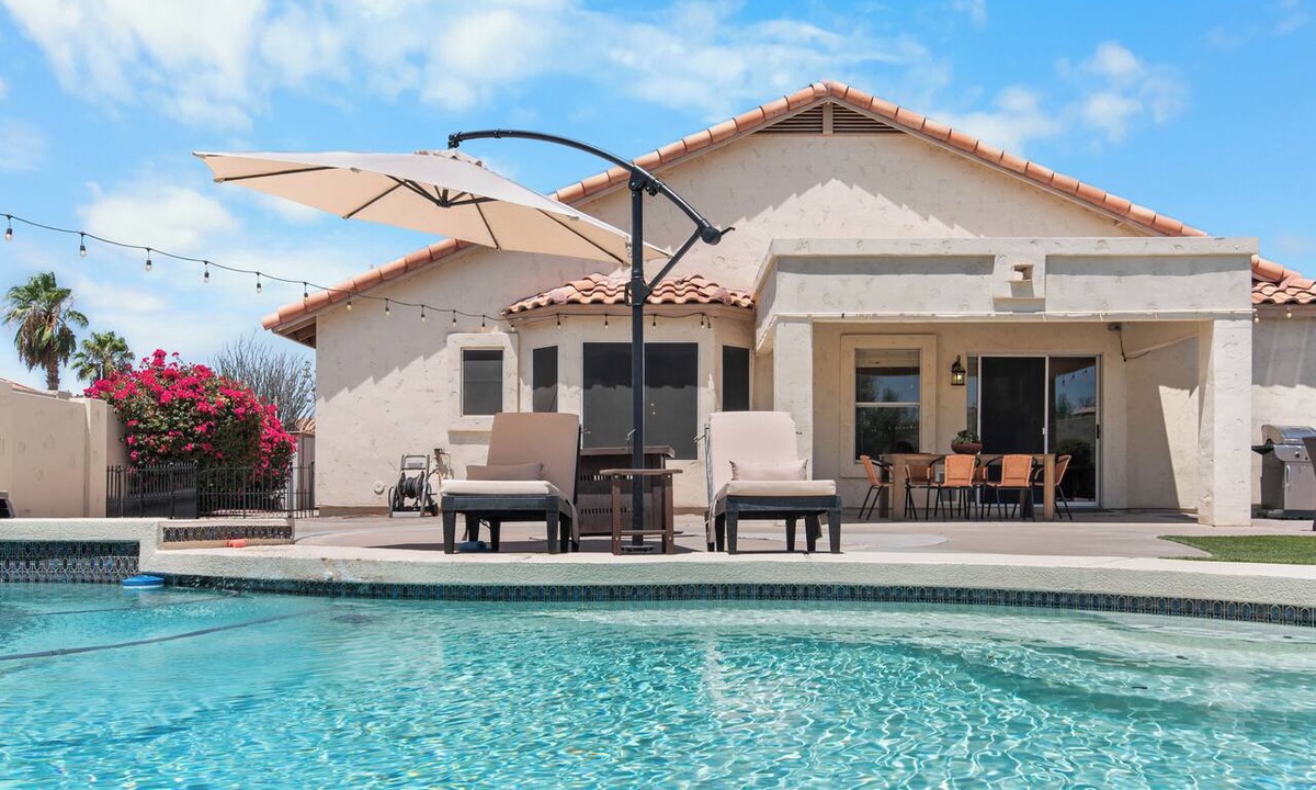 Foothills House | Beautiful Home with private pool, hot tub, grill and fire pit on golf course!