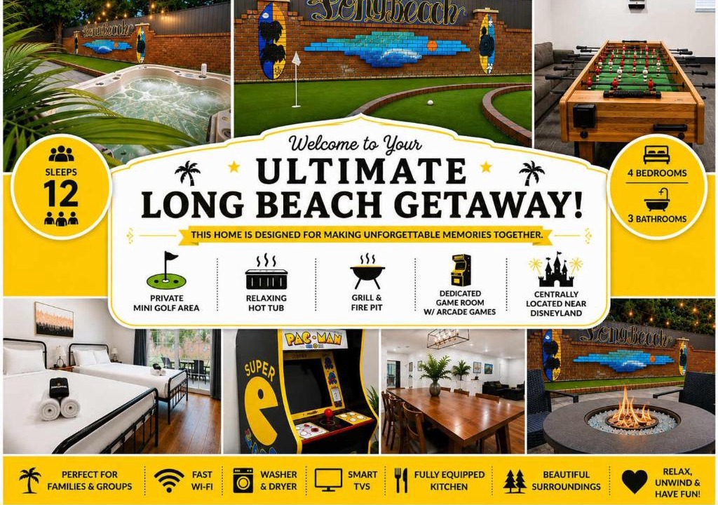 El Dorado House | CA4 House Family Oasis Golf Fire Pit & Games