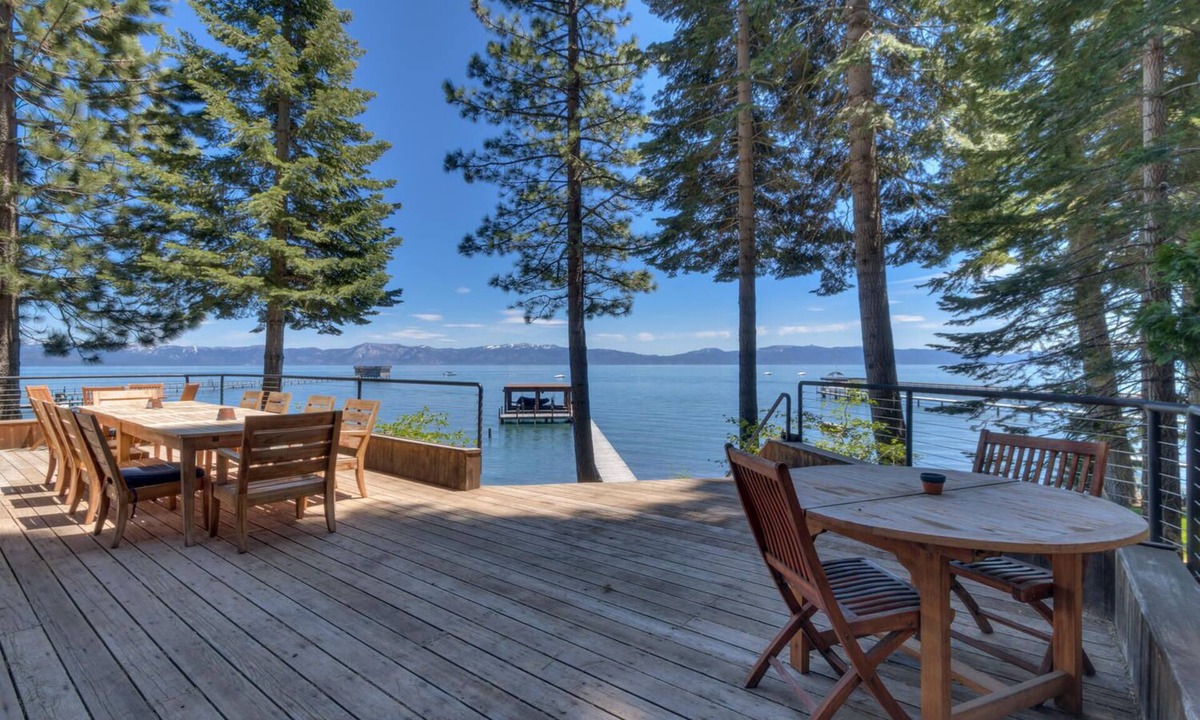 Tahoe Woods House | Cathedral Lakefront by Tahoe Getaways - 6 BR Estate w Pier, Buoy and Pool Table