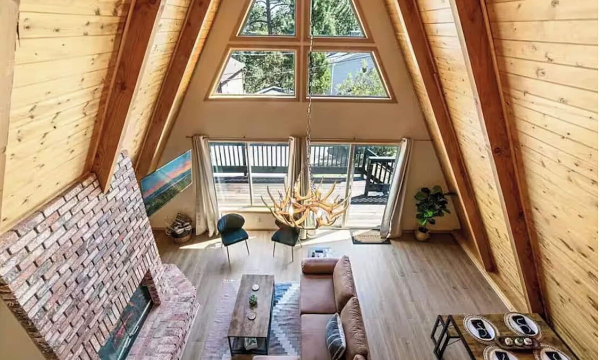 Sugarloaf Cabin | Charming A-Frame home, wood fireplace, 7 miles to The Village and ski resorts.