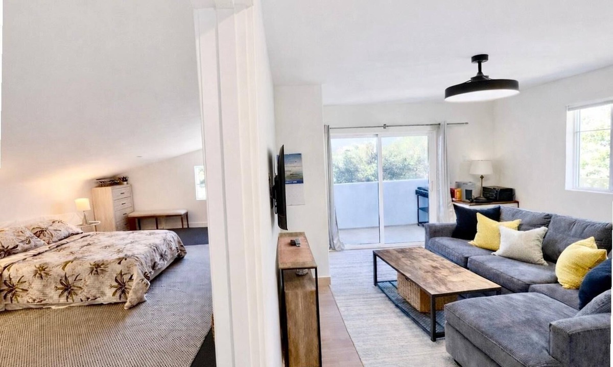 Poway House | Charming Cozy Suite in Poway with Sloped Ceiling & Private Balcony