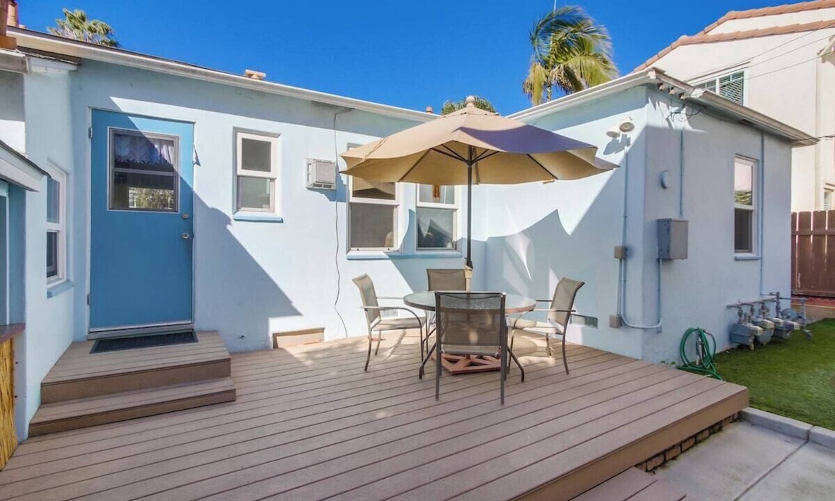 Pacific Beach House | Charming PB bungalow, pet-friendly yard, parking