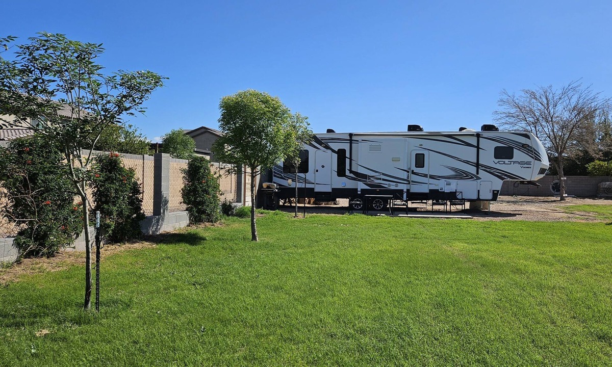 Gilbert House | Cozy RV tucked back in a quiet property with plenty of room to relax