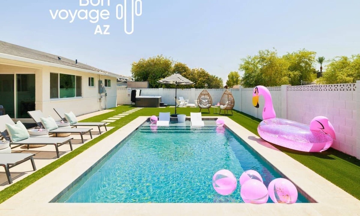 Papago Parkway House | Cozy Scottsdale Retreat Near Old Town | Pool, Baja Shelf & Spa