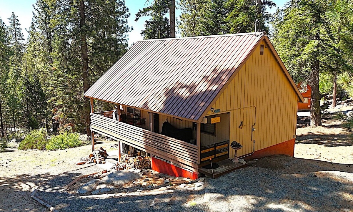 Ponderosa Cabin | Cozy two bedroom cabin with hearty Firewood Stove/Game Room