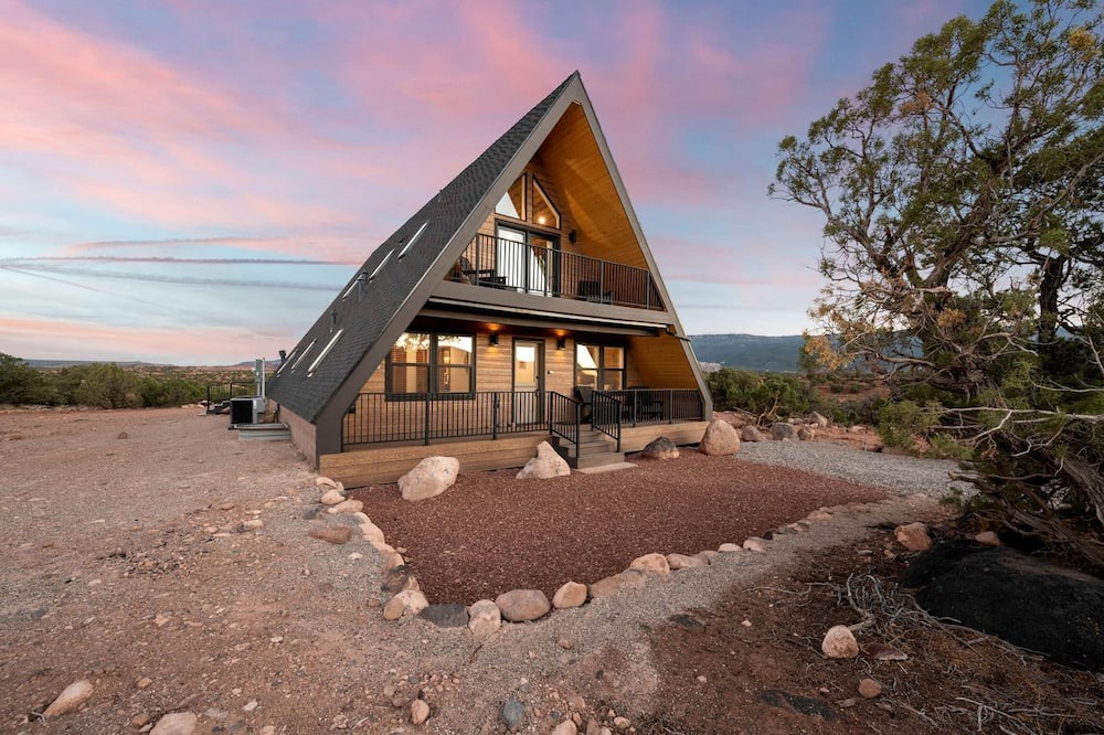 Torrey Cabin | Experience Pure Glamping on this A-frame Placed in the Middle of the Desert in Wayne County, Utah