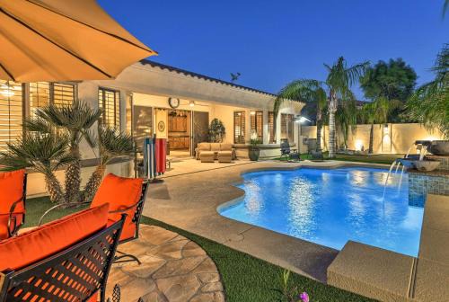Power Ranch House | Heated Pool + Putting Green: Luxe Gilbert Home