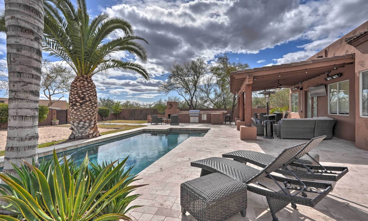 Desert Hills House | Hot Tub, Game Room! North Phoenix Desert Gem