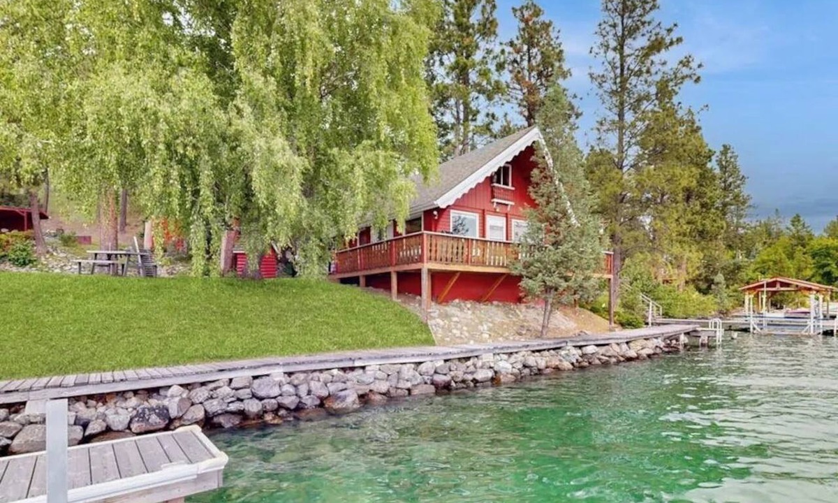 Rollins Cabin | Lakefront Log Cabin with Private Dock