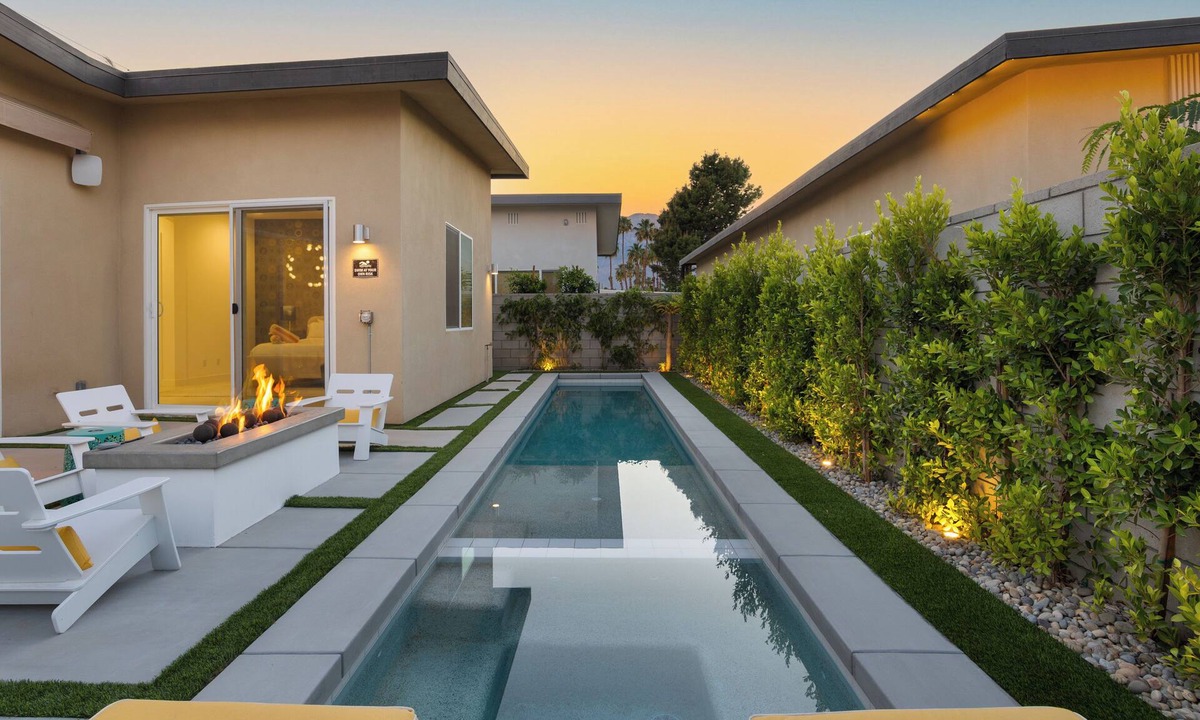 Palm Springs House | Lumen at Tahquitz: New Build with Pool, Fire Pit & Designer Interiors