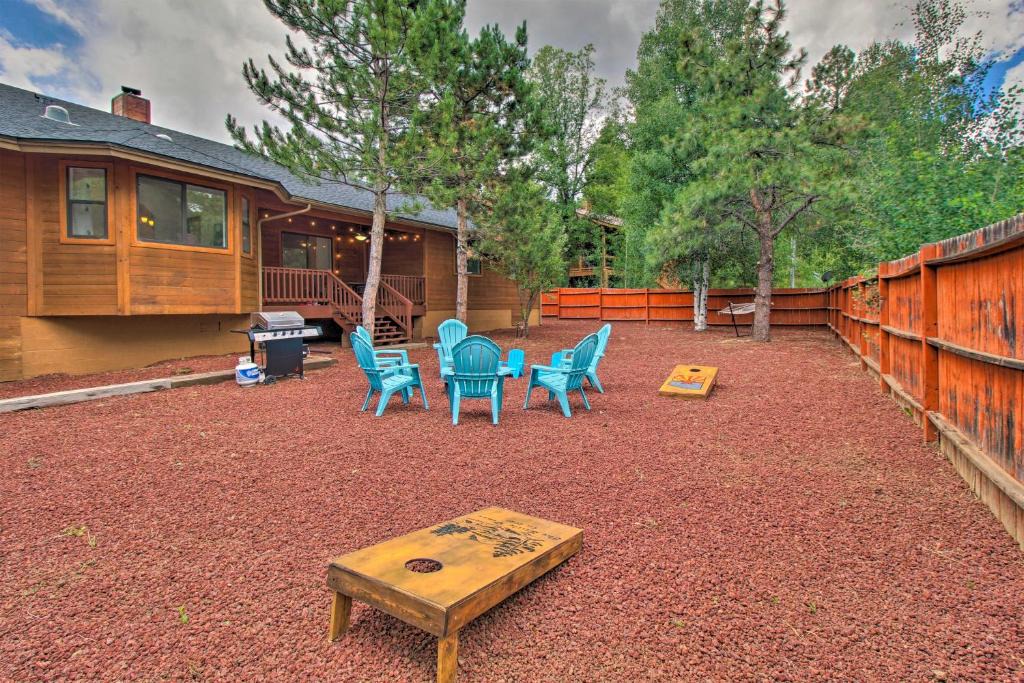 Pinetop House | Modern Pinetop Cabin with Game Area, Deck and Fire Pit