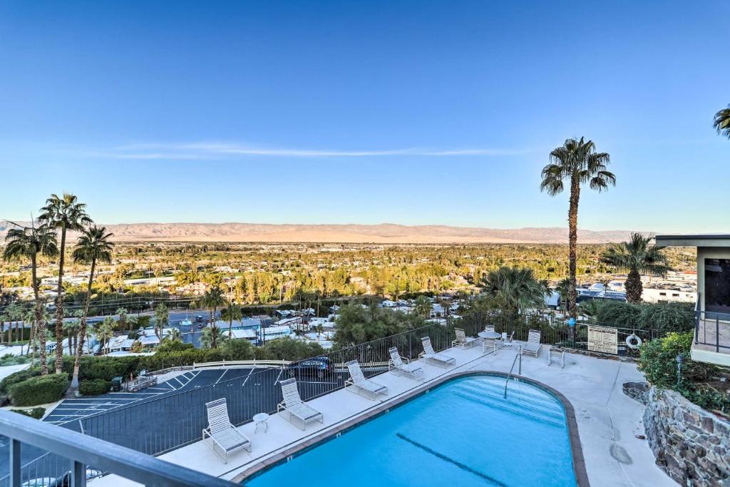 Araby House | Mtn-View Balcony + Pool Access: Palm Springs Gem
