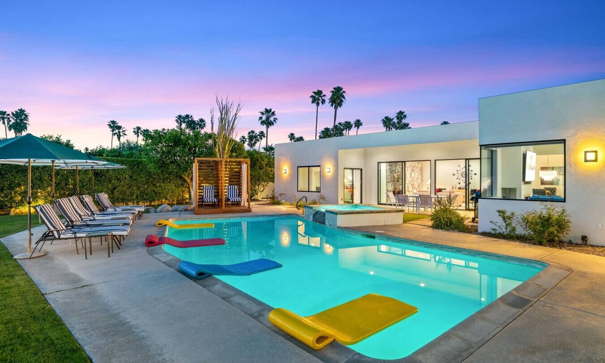 Indian Canyon House | NEW! Private Wellness Resort! Pool, Spa, Cold Plunge & Cabanas Indian Canyons PS