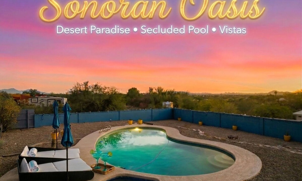 Tanuri Hills House | NEW Sonoran Oasis Pool + Hot Tub Sleeps 12