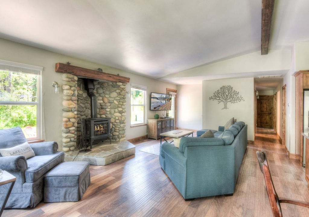 Tahoe Pines House | New Tahoe Pines Home, Private Yard, Pier, Hot Tub