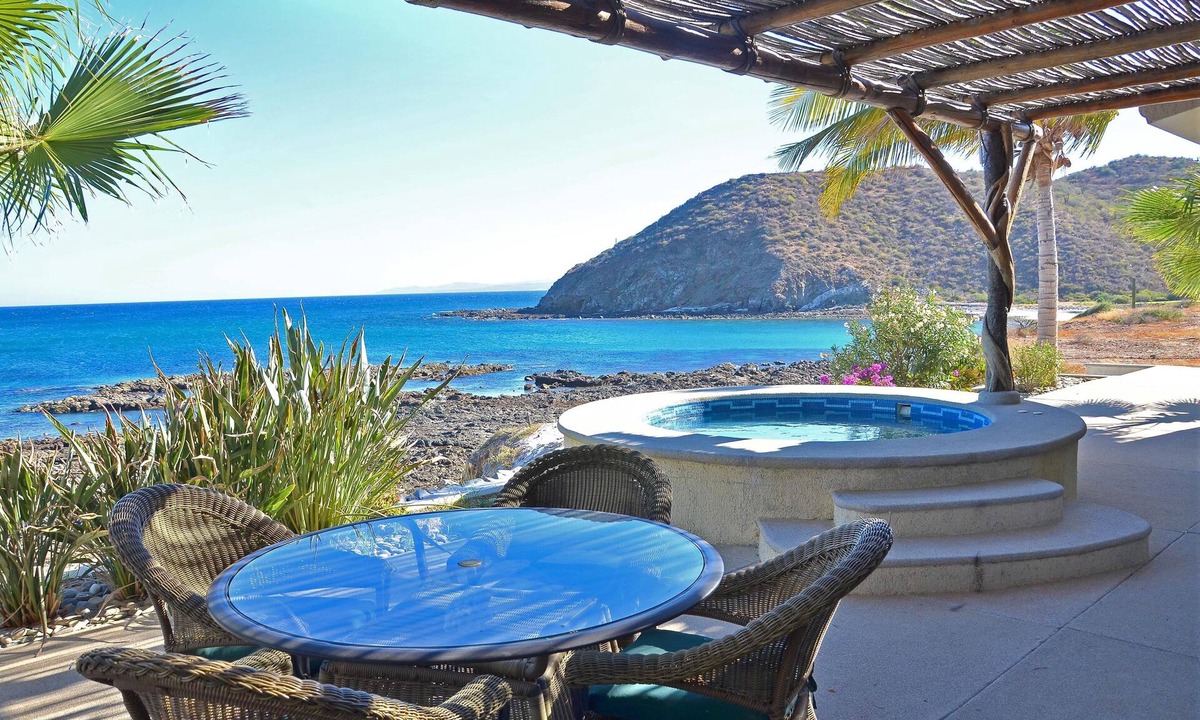 Ensenada Los Muertos Villa | Oceanfront Villa w/Hot Tub, Sports Courts, Cook & Steps to Swimmable Beach