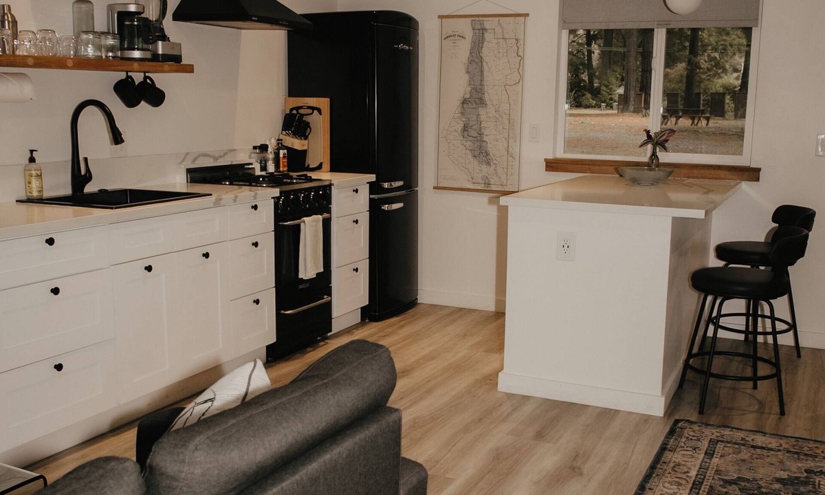 Miranda Cabin | Parkway Grove Cabins 1 Bedroom with Private Hot Tub and Spa Shower
