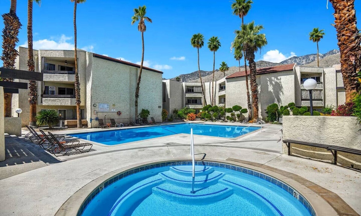 Tahquitz River Estates Condo | Pool & Spa, Remote Workspace, Peaceful Palm Springs Community