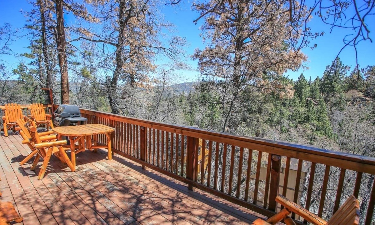 Upper Moonridge House | Rest N Relax Inn - Beautiful chalet-style cabin features dramatic forest and slope views!