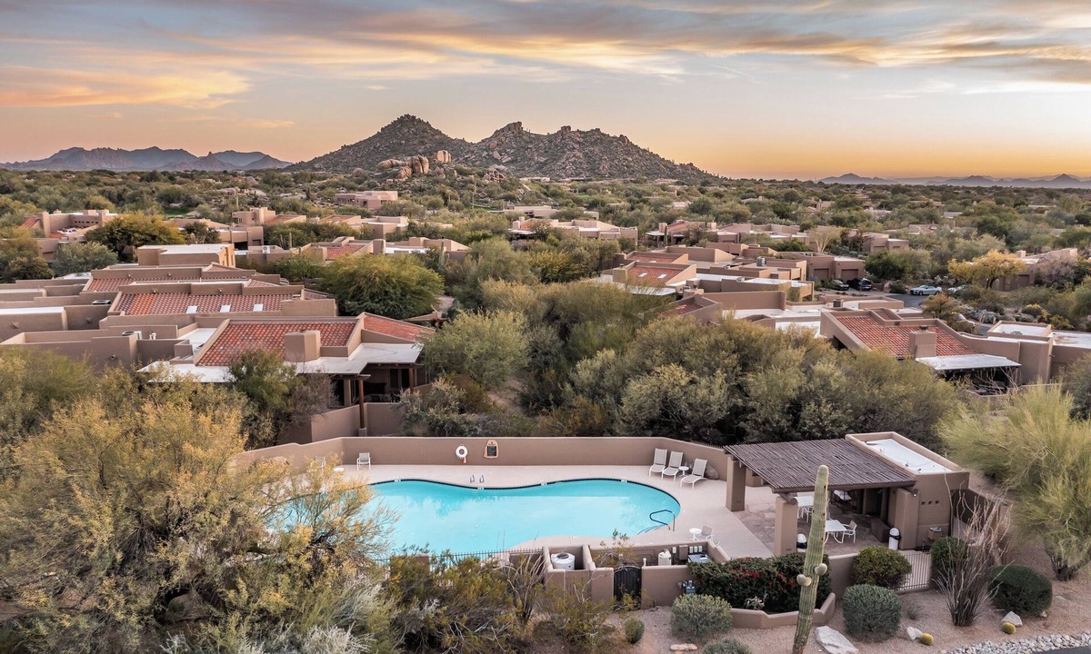 Pinnacle Peak House | Santa Fe-Style Escape in The Boulders | Pool + Hot Tub Access | Covered Patios + Grill
