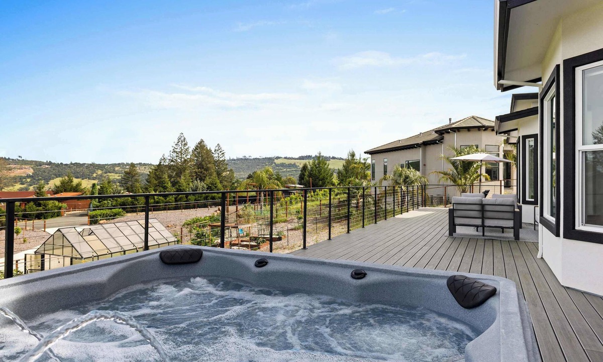 Santa Rosa House | Sonoma Luxe: Hot Tub | Views | Game Room | Theater