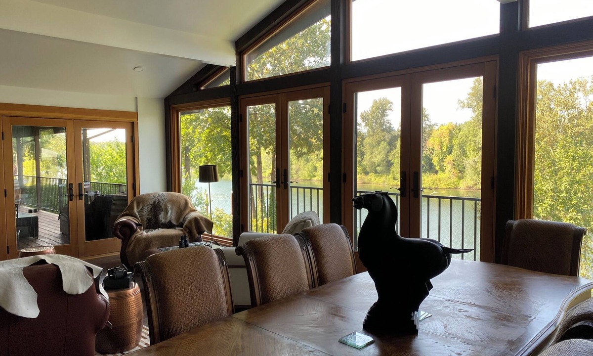 Canby House | Stunning Estate On the River in a State Park with Pool, Swim Spa Horse Corral.