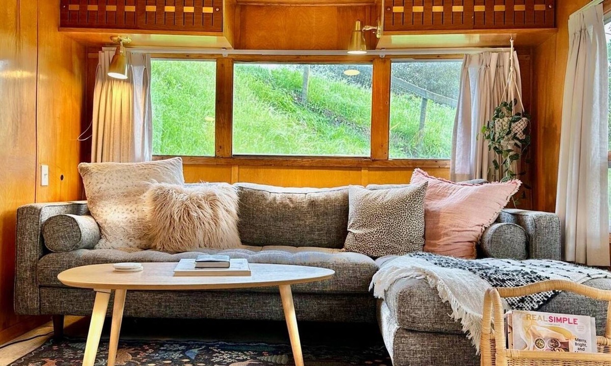 Arroyo Grande Apartment | The Spartan is a fun 1950's vintage trailer under oak trees overlooking a 1 acre organic farm!