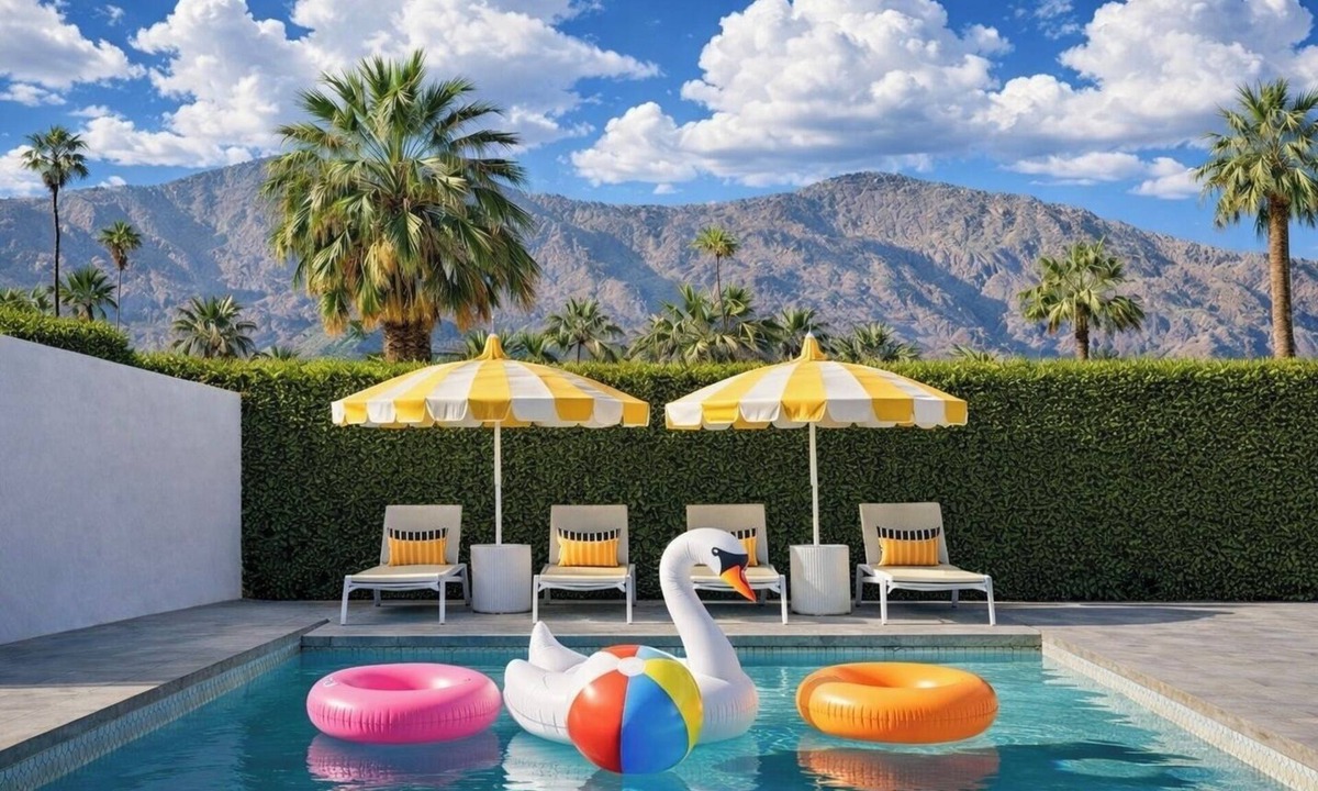Twin Palms House | Villa Caliente: Saline Pool + Spa + Mountain Views