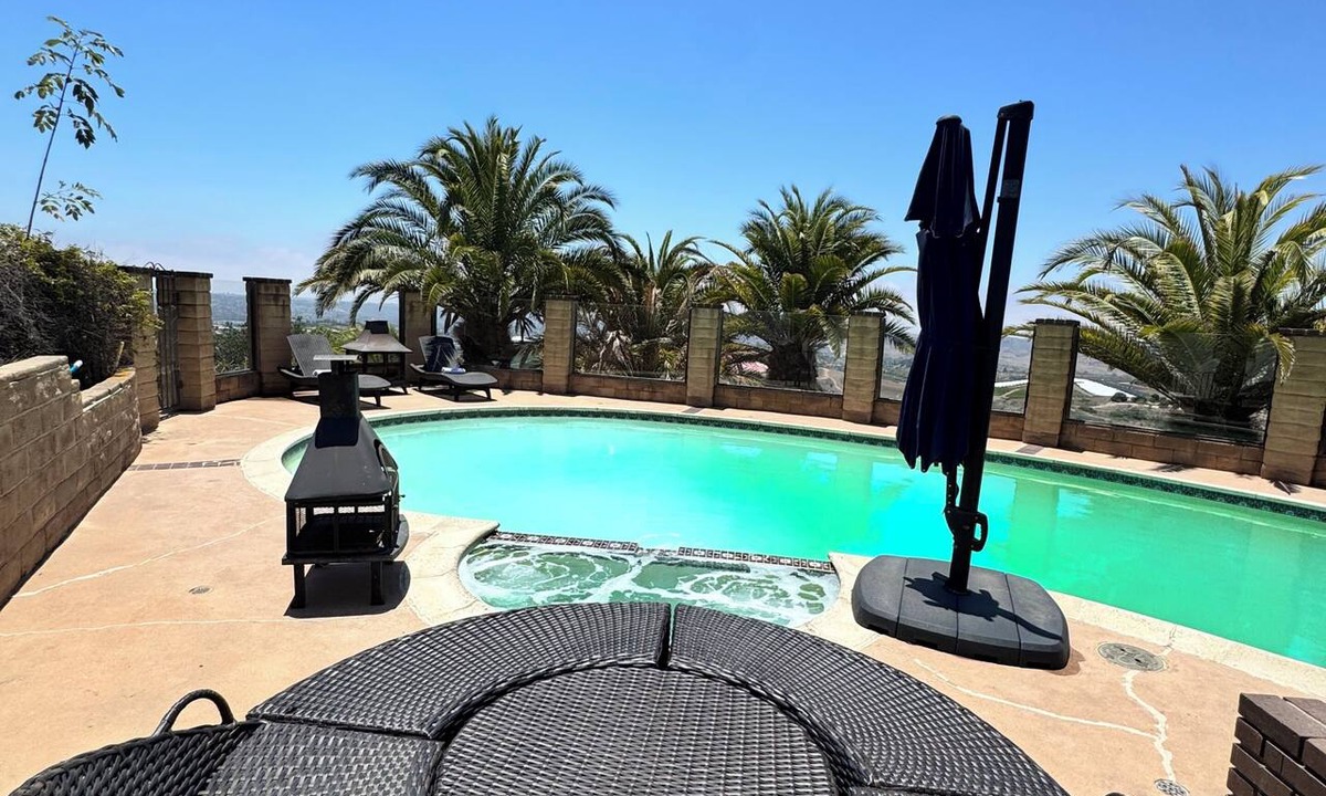 Morro Hills House | Vintoca Private Oasis Suite Farm Retreat, Private Bedroom & Bathroom Grove, Pool & City View