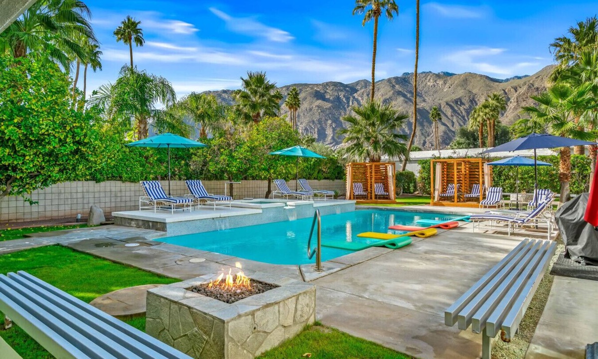Old Las Palmas House | Wexler Design Private Estate; Grand Pool, Hot Spa, Cold Plunge, Mountain Views