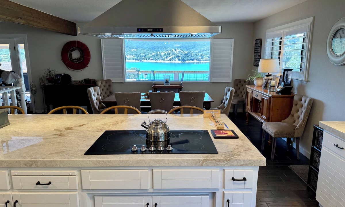 Oak Shores House | Xanadu Lakefront Retreat with covered private dock and slide in its own cove!