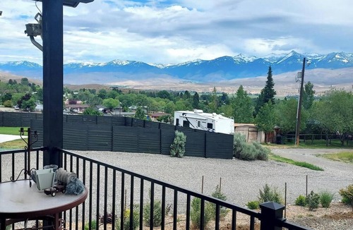 Salmon Ski Chalet | 1 Bedroom Sacagawea Luxury Chalet, has a huge patio, view Three Sisters Mountain
