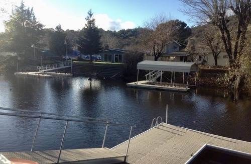 Wilbur Springs House | 2 bedroom house with a 500 sf private dock with swimming ladder, Finnish sauna