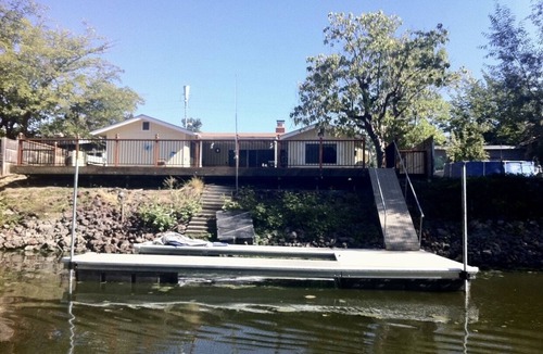 Wilbur Springs House | 2 bedroom house with a 500 sf private dock with swimming ladder, Finnish sauna
