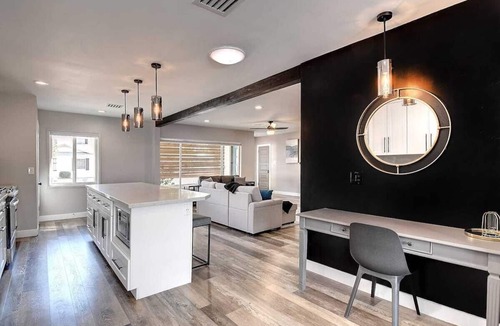 Village Grove House | 3 Master Suites Theater Game Room Near Old Town