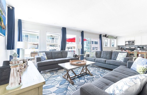 West Newport House | 3BR Beach Home One House from Sand with Oceanview Patio