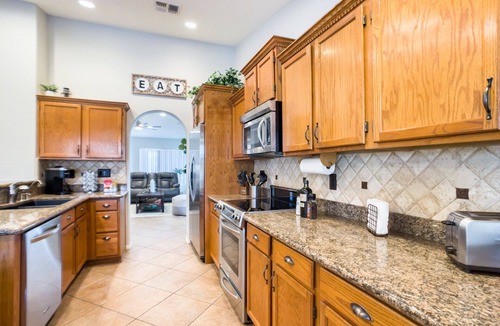 Chandler House | 4BR Oasis: Heated Pool + Games, Central Chandler