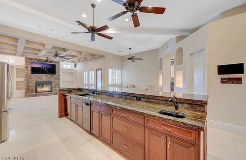 North Las Vegas House | 8BR/5BA Exquisite Villa - Beach-Entry Pool, Spa, Pickleball ★