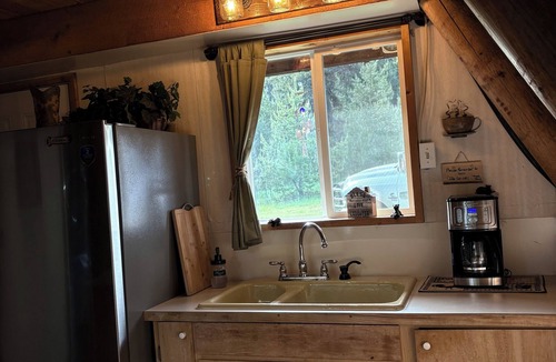 St. Regis Cabin | A-frame cabin tucked in the woods with complete privacy in the mountains.