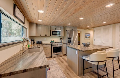 Ridgewood House | A-frame home with large deck, game room, wood fireplace & near the lake - dogs ok