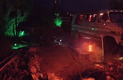 Sabrosa House | Adventure Van dry-docked as Captain's Quarters on a Desert Ranch