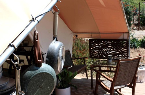 Vista RV Rental | African-Inspired Safari Tent near San Diego for a Glamping Weekend in Vista, California