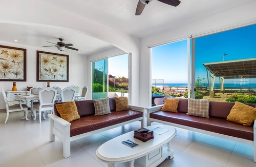 La Paloma Villa | Airy, beach-view dog-friendly villa with patio, outdoor pool, streaming, AC
