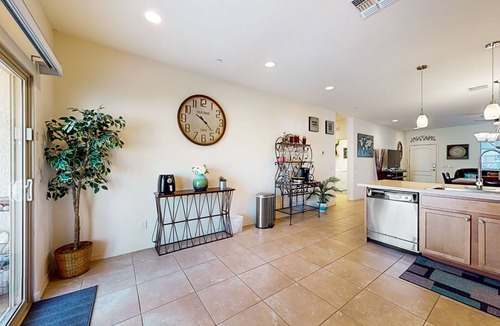 Buckeye House | Airy desert home with an enclosed yard, private pool, hot tub, firepit, & W/D