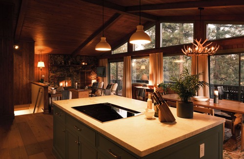 Whispering Forest Ski Chalet | Alpine Chalet with Hot Tub, Scenic Deck & Fireplace!