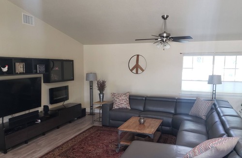 Woodland House | Althea House features a pool, firepit, grilling station, and friendly goats!
