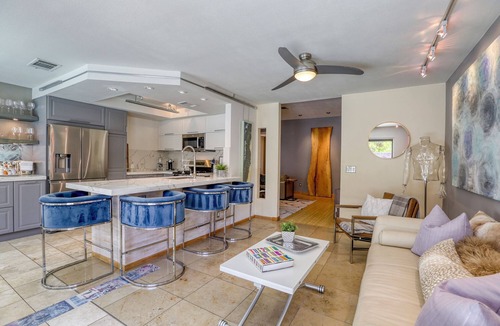 West Sahara House | Beach in the desert! Single Story POOL! 3 bed 2 bath + Palapa wTV!